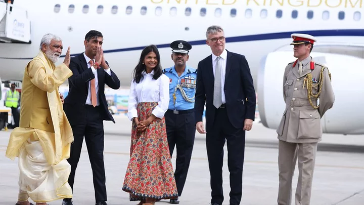 Rishi Sunak makes 'historic' G20 visit to India