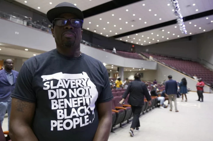 Protesters march through Miami to object to Florida's Black history teaching standards