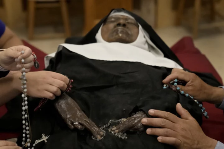 Nun whose body shows little decay since 2019 death draws hundreds to rural Missouri