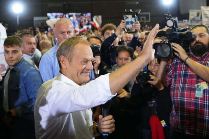 Parties running in Poland's election hold final campaign rallies as polls suggest a close race