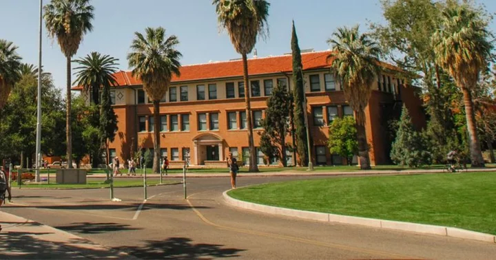 UArizona staff and students stage sit-in to protest against university's decision to put two professors on leave for discussing Israel-Gaza conflict