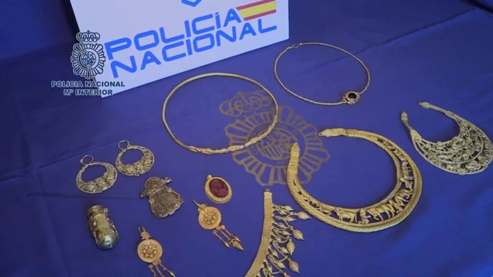 Stolen ancient artefacts from Ukraine recovered in Spain