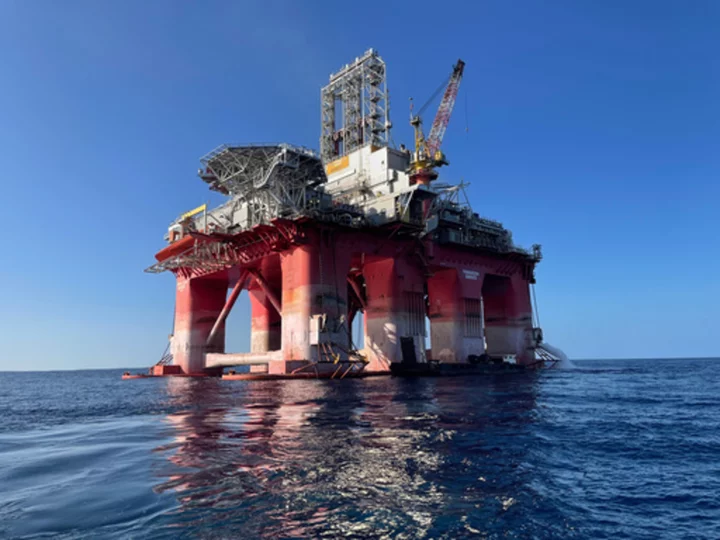 Offshore drilling rig arrives in Lebanese waters ahead of work near the border with Israel