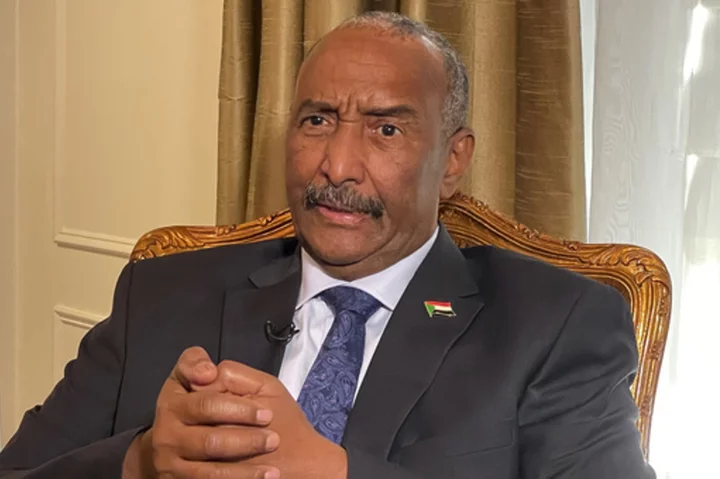 Sudan’s military leader visits Egypt on his first trip abroad since the country plunged into war