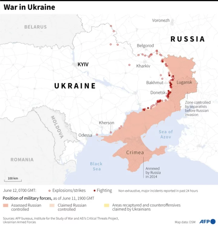 Three killed in wave of Russian air strikes in Ukraine