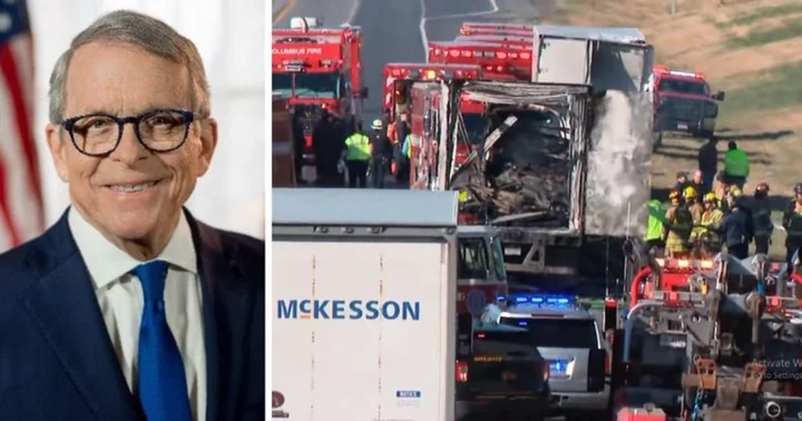 Ohio I-70 bus crash: Mike DeWine orders flags to be flown at half-mast for 3 days after chain-reaction accident leaves 6 dead