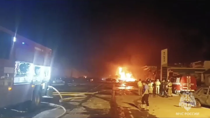 Massive explosion at gas station in Russia's Dagestan kills 27, injures more than 100