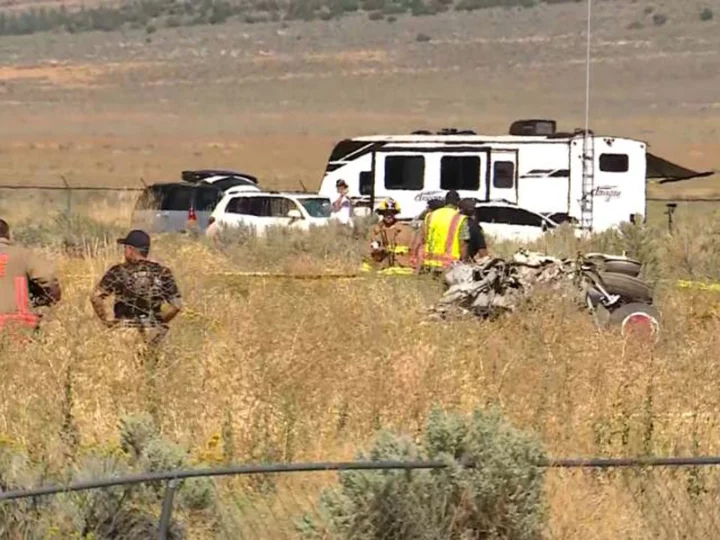 Two pilots were killed in a collision at a Reno air show
