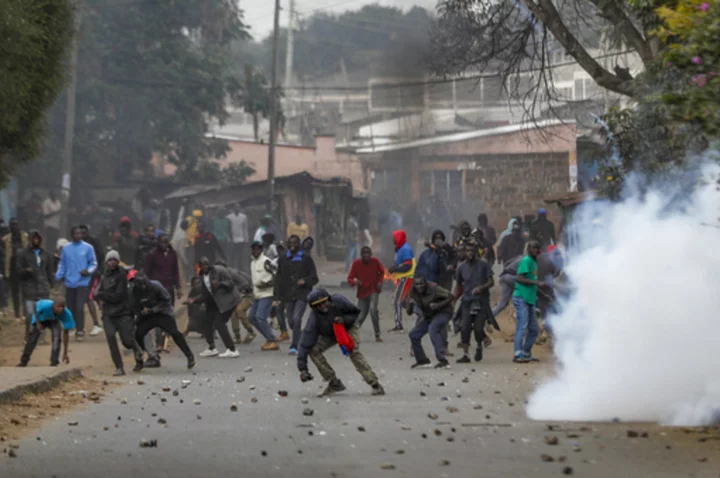 Police in Kenya open fire on activists protesting new taxes. At least 12 people are wounded