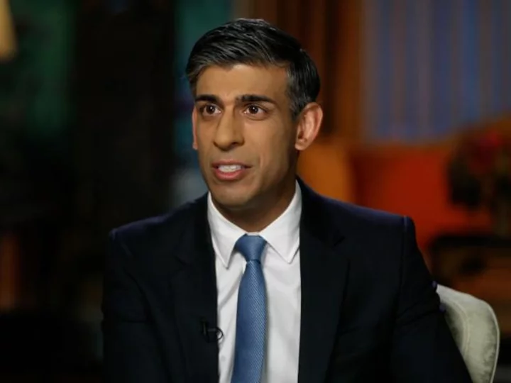 UK Prime Minister Rishi Sunak tells CNN he has confidence in US support in Ukraine